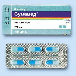 Как принимать Сумамед при ангине