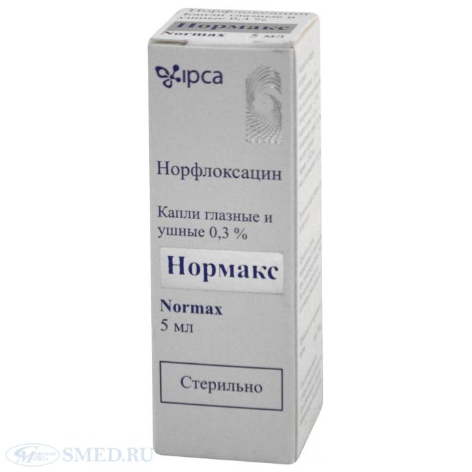 капли ушные и глазные нормакс