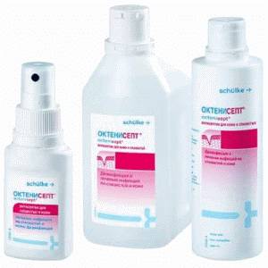 Как полоскать горло Октенисептом