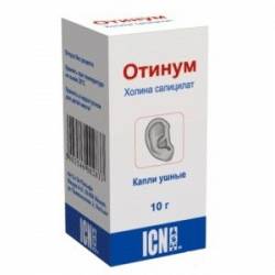 ушные капли отинум инструкция по применению