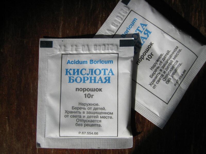 Борная кислота при отите