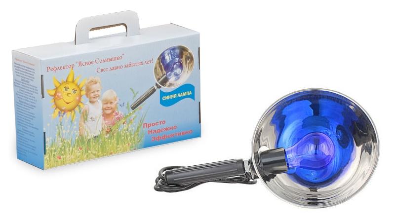 синяя лампа для прогревания носа