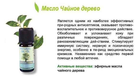 масло чайного дерева от насморка