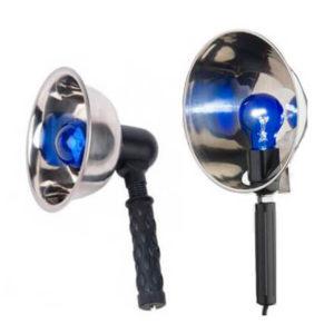 как греть ухо синей лампой