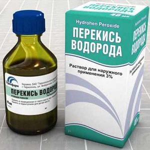 лечение насморка перекисью водорода